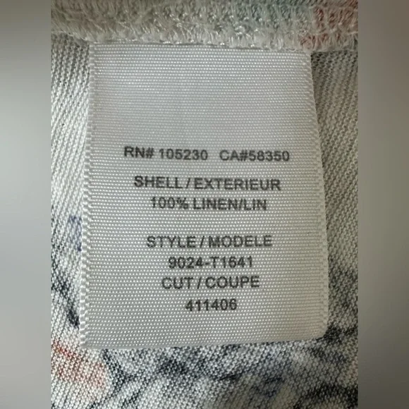 Joie Women’s Patterned Scoop Neck Short Sleeve Top Tee. Size: Medium. - Picture 12 of 13